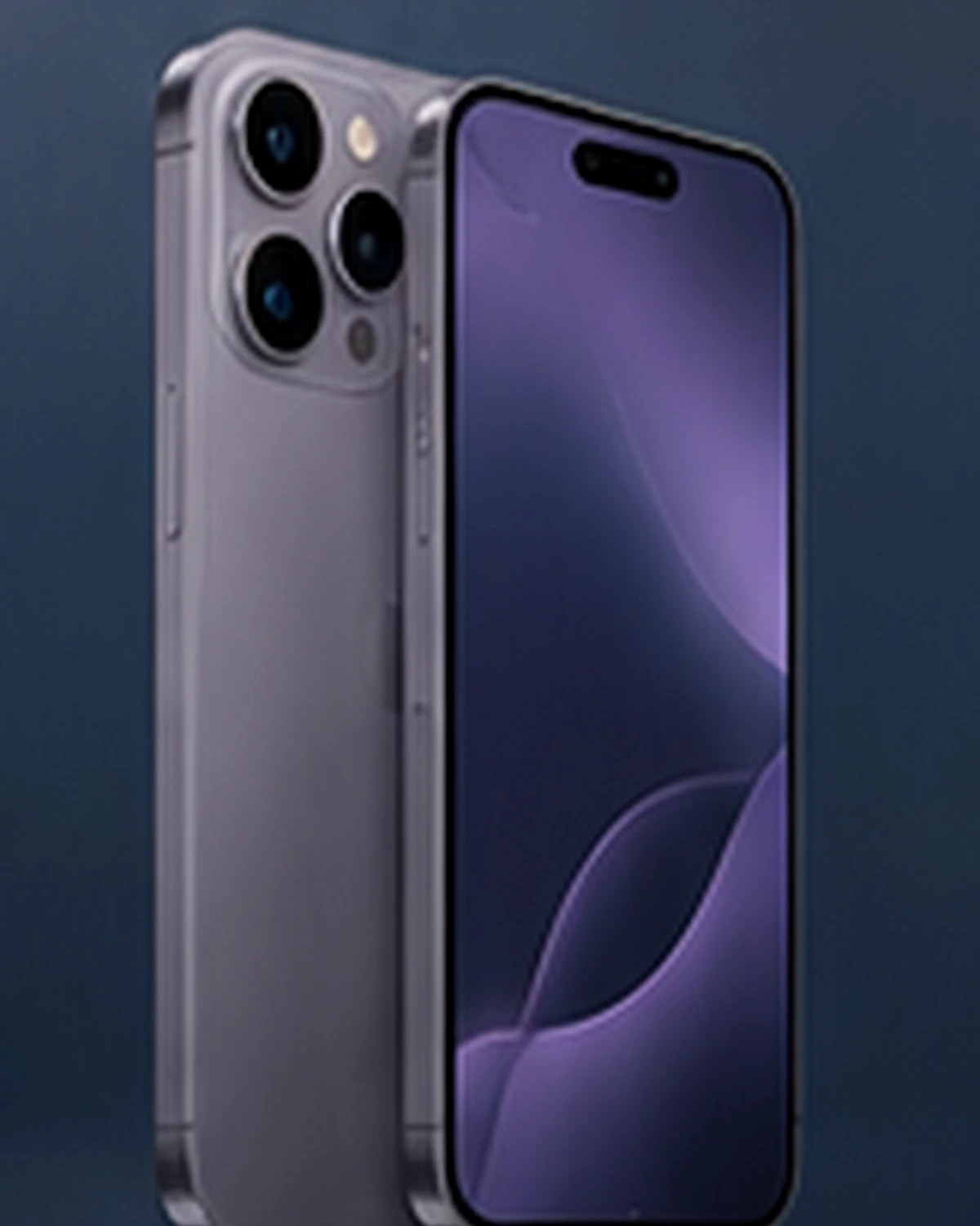 Modern smartphone shown from the front and back